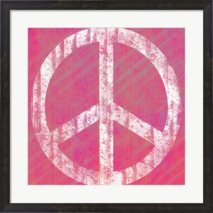 Framed Pink Peace Print