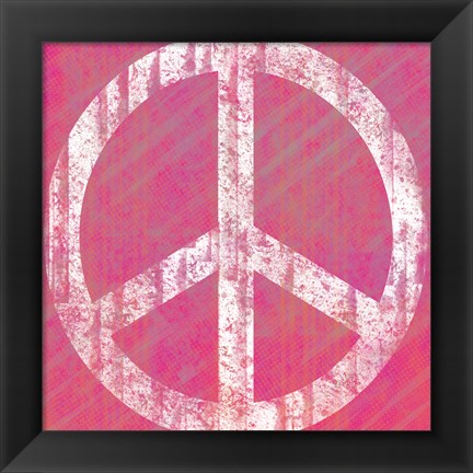 Framed Pink Peace Print