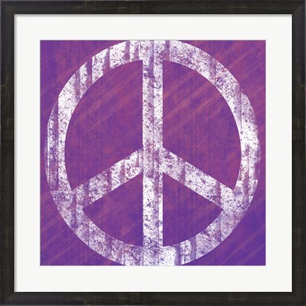 Framed Purple Peace Print