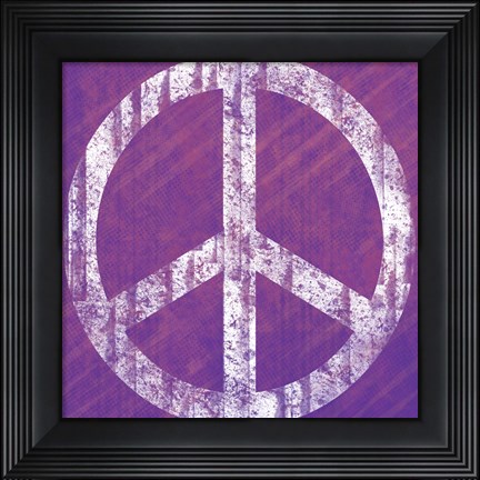 Framed Purple Peace Print
