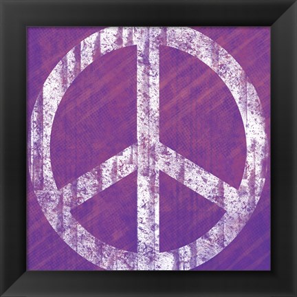 Framed Purple Peace Print