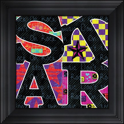 Framed Star Print