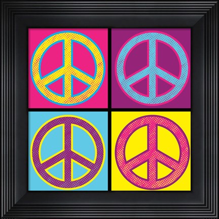 Framed Peace - Colorful Print