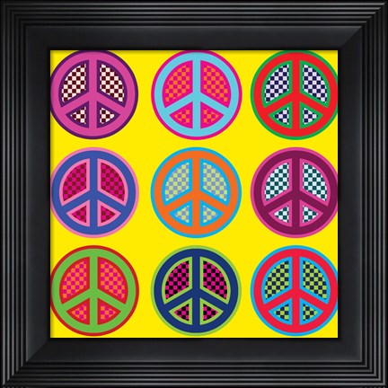 Framed Nine Patch Peace Print