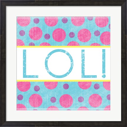 Framed LOL Dots Print