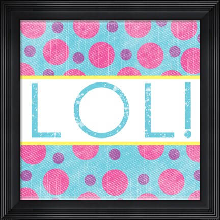 Framed LOL Dots Print