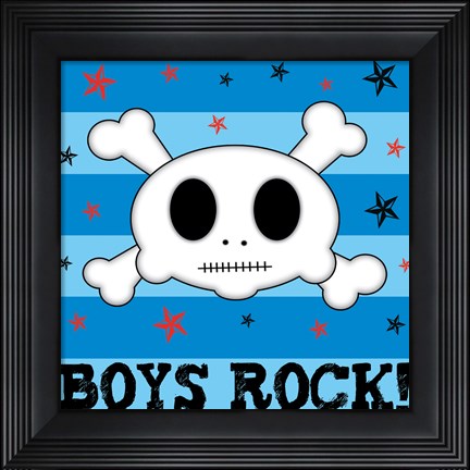 Framed Boys Rock Print