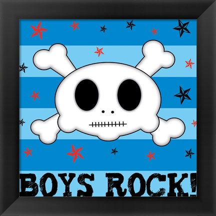 Framed Boys Rock Print