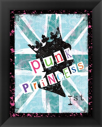 Framed Punk Princess Print