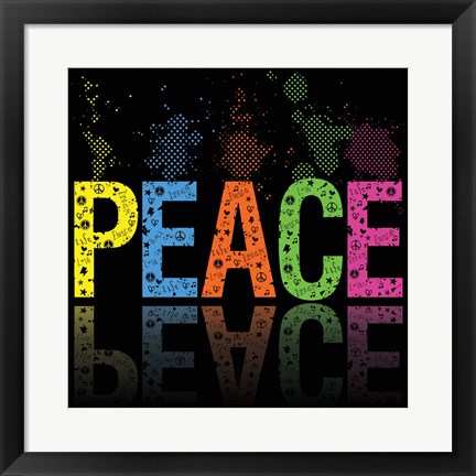 Framed Peace 5 Print