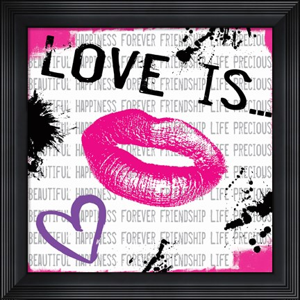Framed Love Is 1 Print
