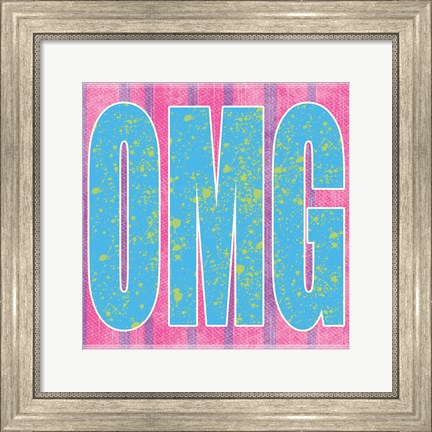 Framed OMG Print