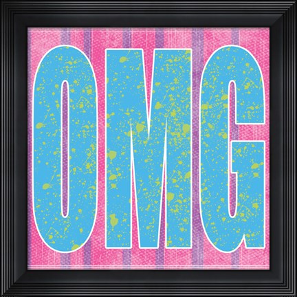 Framed OMG Print