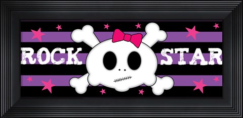 Framed Rock Star 2 Print