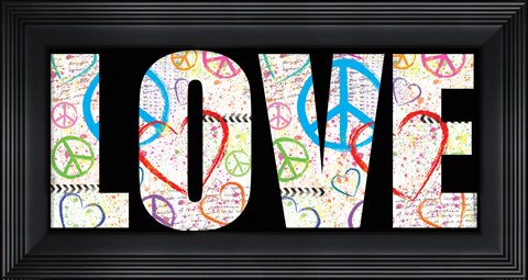 Framed Love Graffiti - Color Print