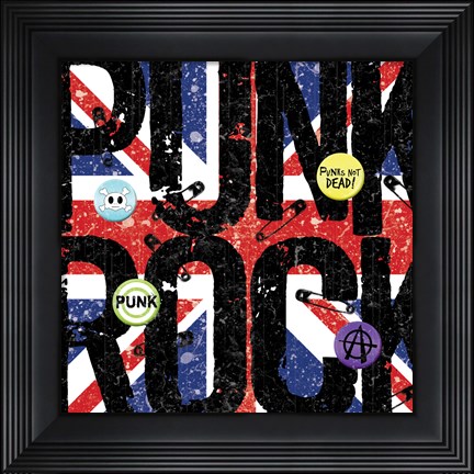Framed Punk Rock Print