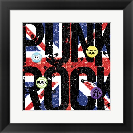 Framed Punk Rock Print