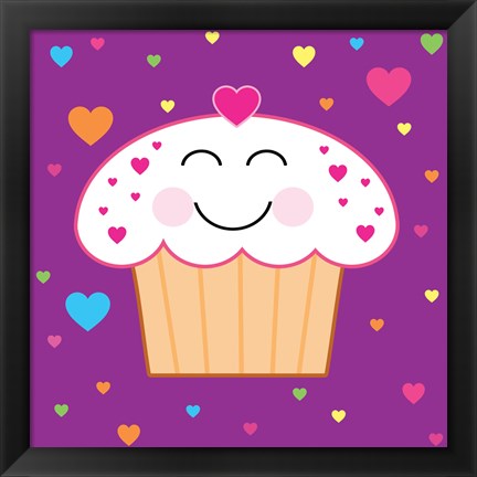 Framed Cupcake Print