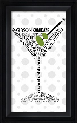 Framed Martini Print