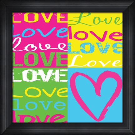 Framed Love Squares Print