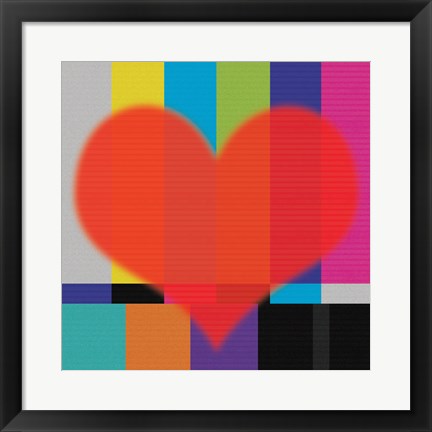 Framed Red Heart Print