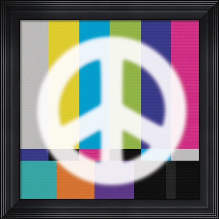 Framed White Peace Print