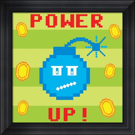 Framed Power Up 2 Print