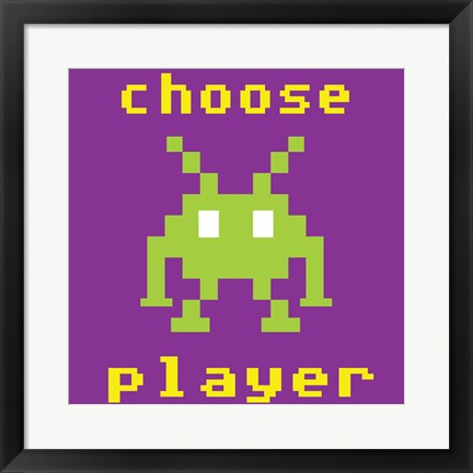 Framed Choose Player Print