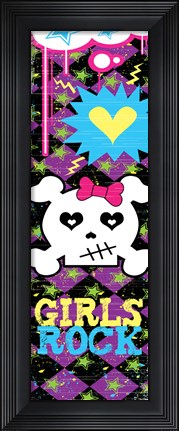 Framed Girls Rock 1 Print