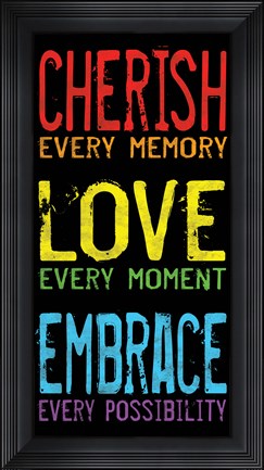 Framed Cherish Love Embrace 2 Print