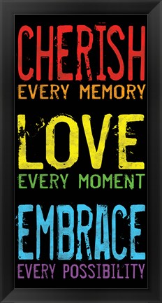 Framed Cherish Love Embrace 2 Print