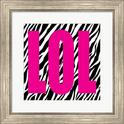 Framed LOL Zebra Print