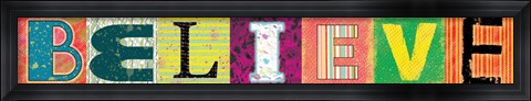 Framed Believe Panel Print