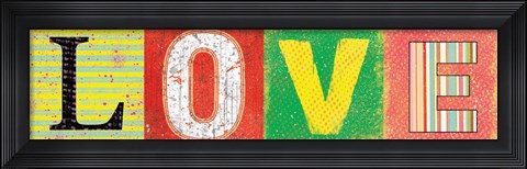 Framed Love Panel Print