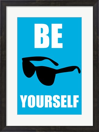 Framed Be Yourself - Blue Print