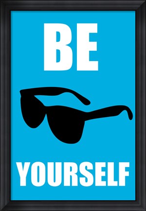 Framed Be Yourself - Blue Print