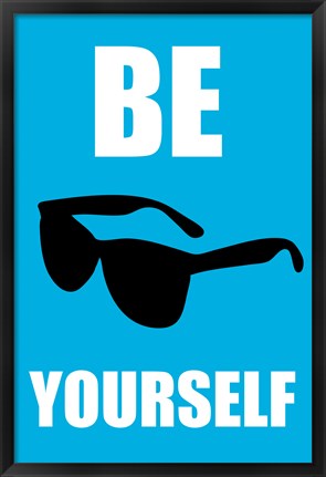 Framed Be Yourself - Blue Print