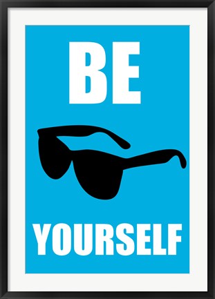 Framed Be Yourself - Blue Print