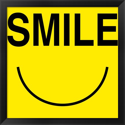 Framed Smile - Yellow Print