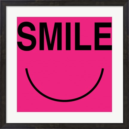 Framed Smile - Pink Print