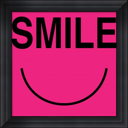 Framed Smile - Pink Print