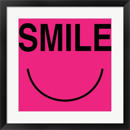 Framed Smile - Pink Print