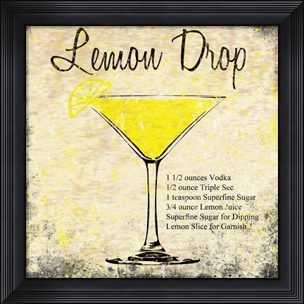 Framed Lemon Drop Print