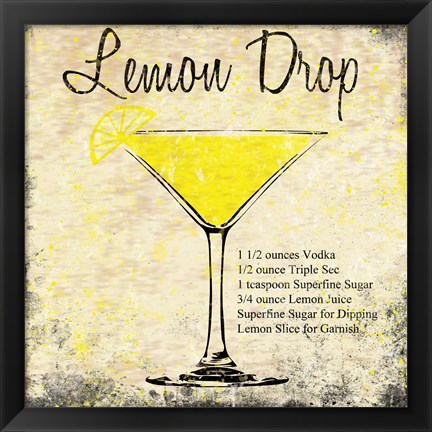 Framed Lemon Drop Print