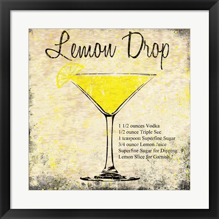 Framed Lemon Drop Print