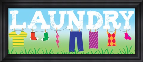 Framed Laundry Print