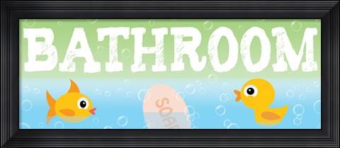 Framed Bathroom Print