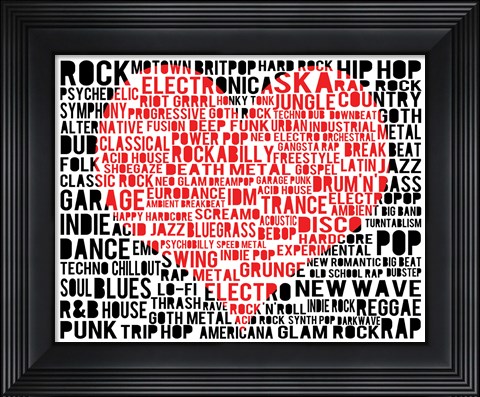 Framed Music - New Wave 3 Print