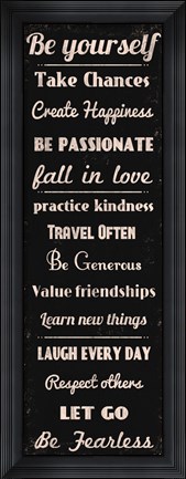 Framed Be Yourself 1 Print