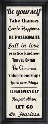 Framed Be Yourself 3 Print